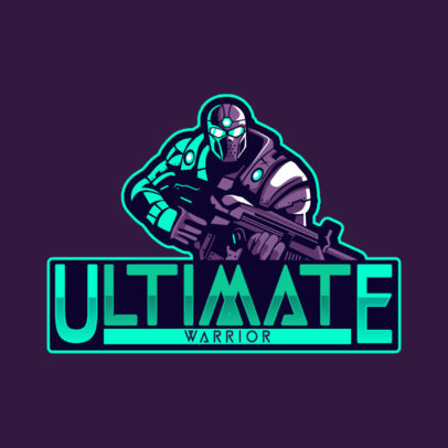 Gears of War-Inspired Logo Template for a Gaming Team 4305a