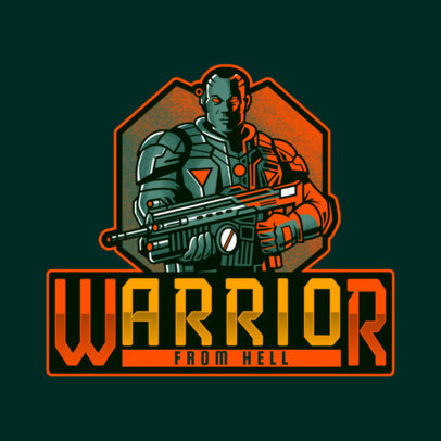 Gears of War-Inspired Logo Generator Featuring a Cool Character 4305g