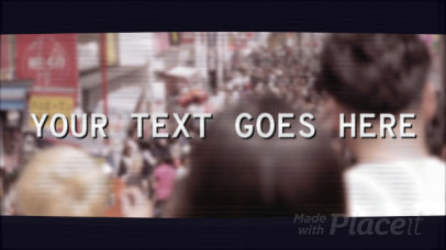 Intro Video Maker With a VHS Filter Effect and a Logo Reveal 