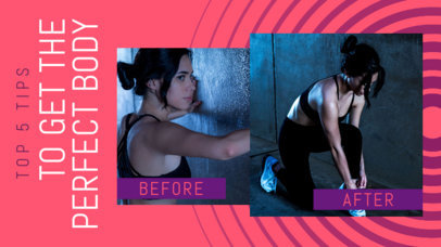 YouTube Thumbnail Design Generator for a Fitness Tips Video 