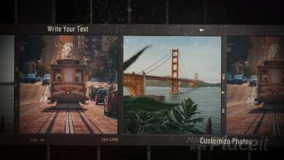 Slideshow Video Maker Featuring a Retro VHS-Style Look