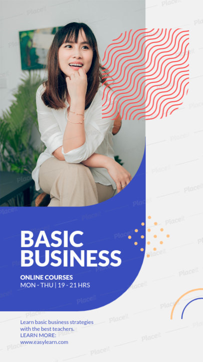 Modern Instagram Story Design Maker for Online Business Courses 