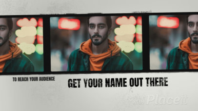 Slideshow Video Maker with Bold Animations and Film Frames