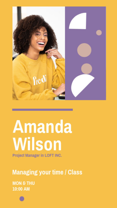 Instagram Story Generator for a Project Management Online Class 3846e-el1