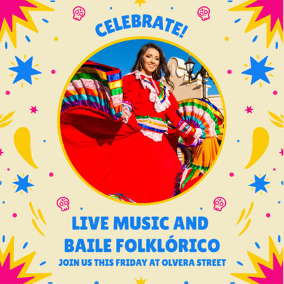 Instagram Post Generator to Celebrate a Mexican Holiday