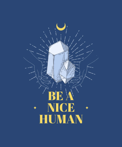 T-Shirt Design Creator with a Wholesome Quote and a Magical Illustration