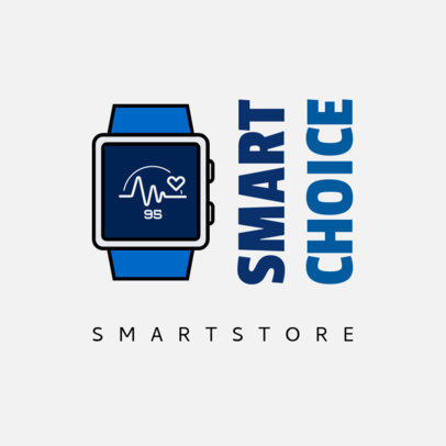 Fun Logo Template with a Smartwatch Graphic