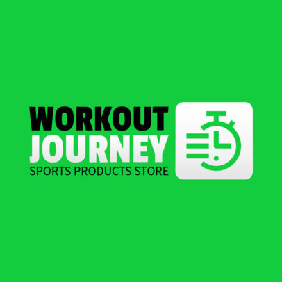 Workout-Themed Logo Maker for a Sports Store