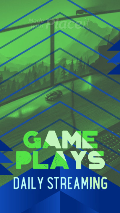 Instagram Story Video Creator for Gaming Streamers Featuring Modern Transitions