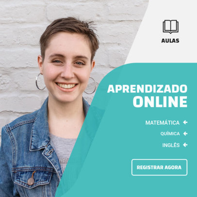 Instagram Post Template for Online Private Lessons 