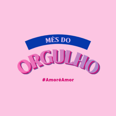 Typography Logo Creator for a Pride Month-Themed Podcast