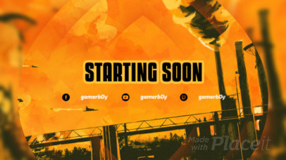 Twitch Starting Soon Screen Video Creator for Gaming Streamers 