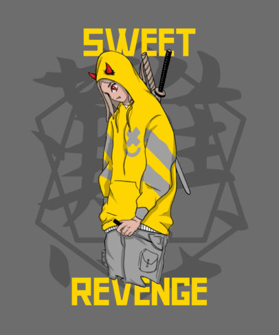 Streetwear-Style T-Shirt Design Creator with a Modern Ninja Graphic