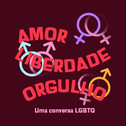Podcast Cover Creator for a Brazilian LGBTQ Production