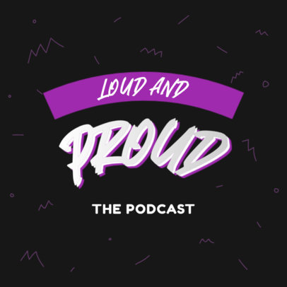 Fun Typography Logo Generator for an LGBTQ Podcast