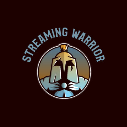 Gaming Logo Creator with a Warrior Insignia Graphic