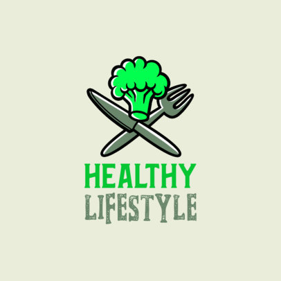 Logo Generator Featuring Illustrated Healthy Food Graphics