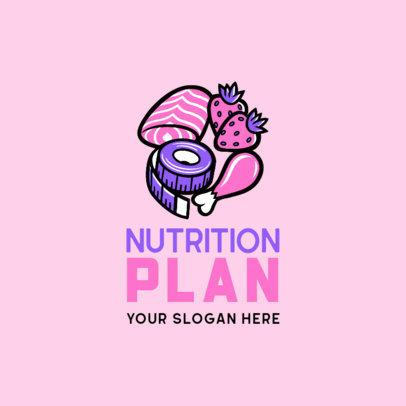 Online Logo Creator for a Custom Nutrition Plans Brand