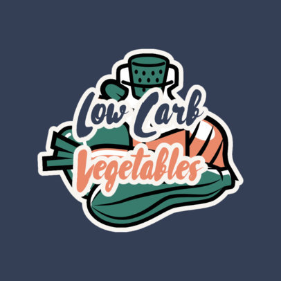 Dietary Products Brand Logo Creator Featuring Vegetables