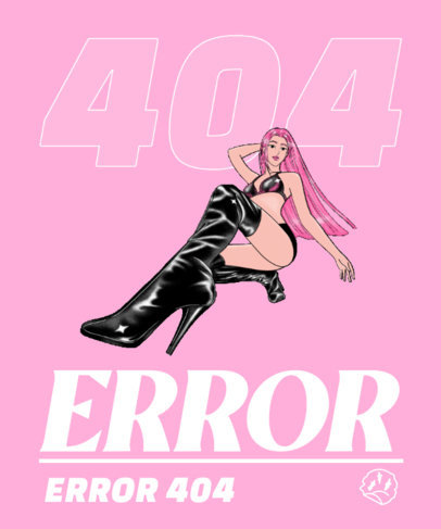 Modern T-Shirt Design Template Featuring a Female Warrior Character Graphic 3650i