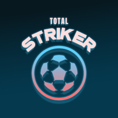 Neon-Styled Soccer Team Logo Generator