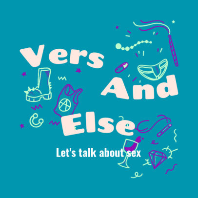 Racy Podcast Cover Template for an LGBTQ-Related Episode 4320i