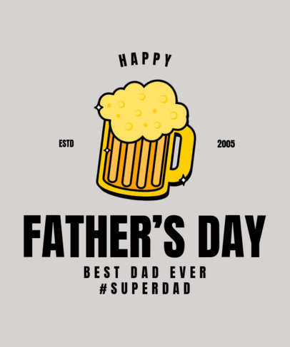 T-Shirt Design Maker for Father's Day with Colorful Illustrations