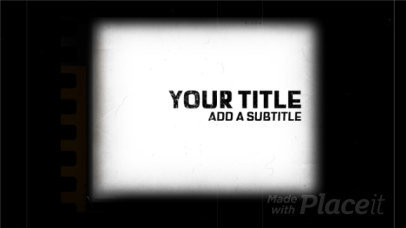 Slideshow Video Maker With a Retro Film Effect 