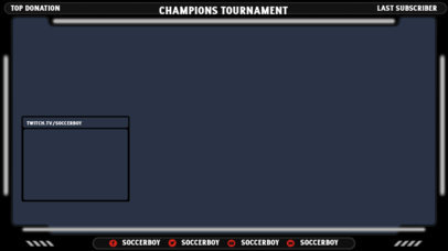 Modern Twitch Overlay Design Template for a Sports Games Streamer 3663
