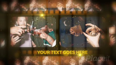 Slideshow Video Maker With 35mm Film Graphics and a Retro Style 2970-el1