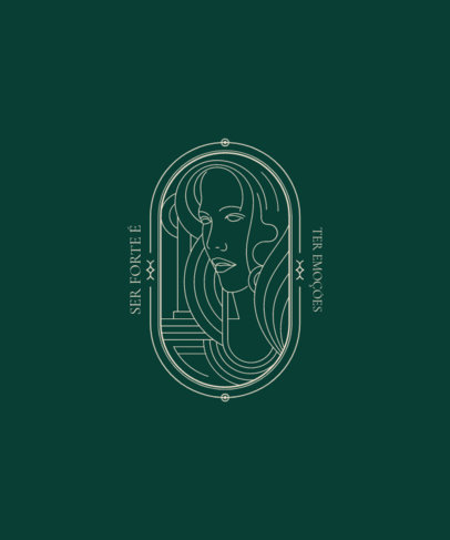 Art Deco T-Shirt Design Creator with a Quote About Emotions