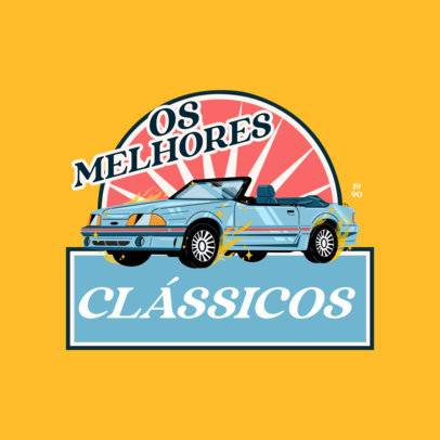 Logo Maker Featuring a Classic Car Graphic