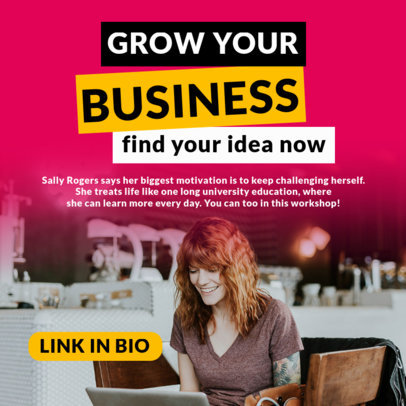 Instagram Post Design Template to Share Business Tips