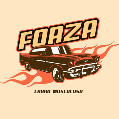 Illustrated Logo Maker for a Cars Garage 