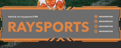 Twitch Banner Generator for Sports Channels Featuring Modern Frames