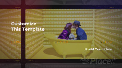 Slideshow Video Maker Featuring a VHS-Like Style