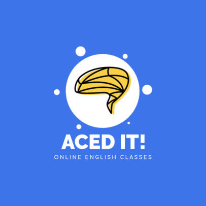 Logo Template for an Online English School