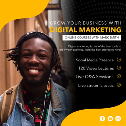 Instagram Post Maker for an Online Business Intensive Course