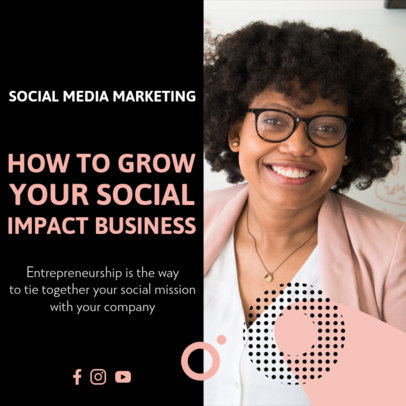 Instagram Post Generator With a Social Entrepreneurship Theme 