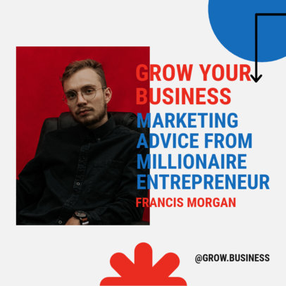 Instagram Post Maker to Announce a Marketing Webinar for Entrepreneurs 