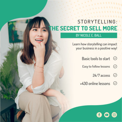 Instagram Post Generator for Professional Business Pitching Courses