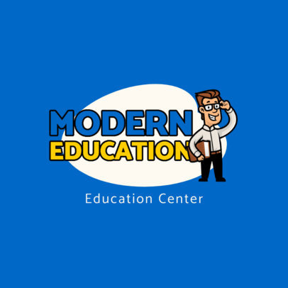 School Logo Maker Featuring an Illustrated Character