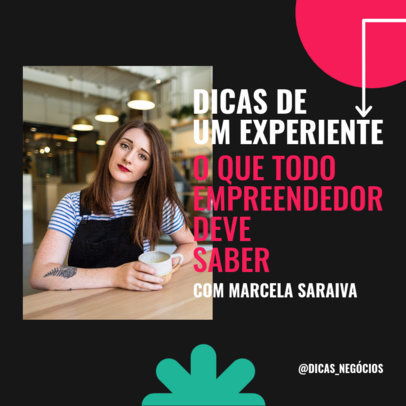Instagram Post Maker With an Entrepreneurship Theme
