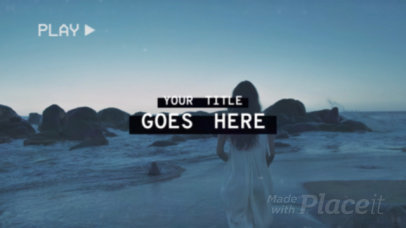 Slideshow Video Creator with an Old VHS Aesthetic and a Surfing Theme 2987-el1