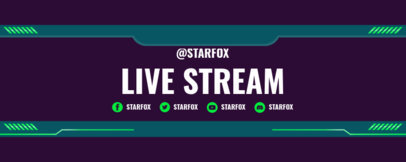 Cool Twitch Banner Creator for a Sports Fanatic Gamer 3663b