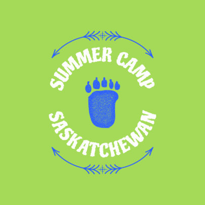 Fun Summer Camp Logo Template