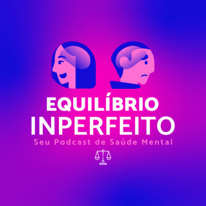 Podcast Cover Creator for a Brazilian Production About Mental Health