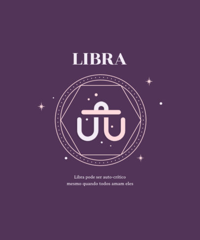 Quote T-Shirt Design Creator with an Astrology-Themed Minimalistic Graphic
