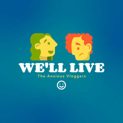 Podcast Cover Template for a Mental Health-Themed Vlog