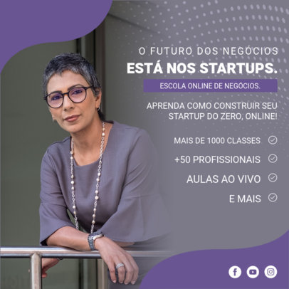 Instagram Post Template for an Entrepreneurship Startup Workshop